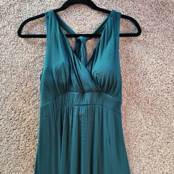 Womens Green maxi dress-Medium Preowned - Picture 1 of 7